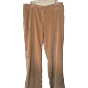 J Jill gold velvet trousers Size 6P